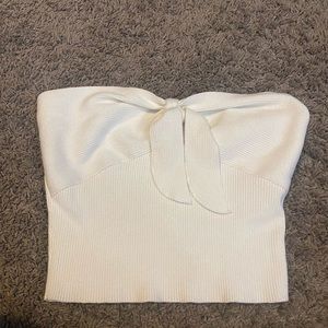 White Tube Top with bow